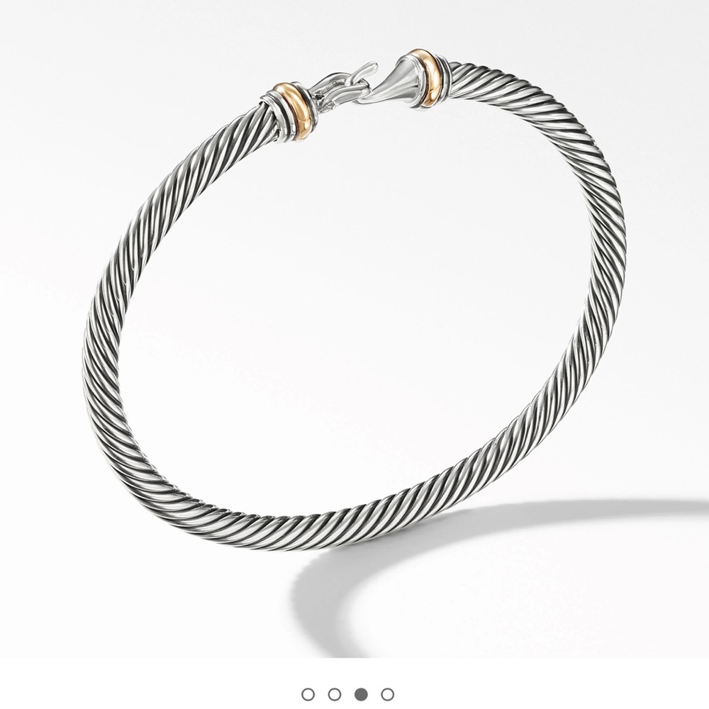 David Yurman Buckle Bracelet 18k Yellow Gold 5mm